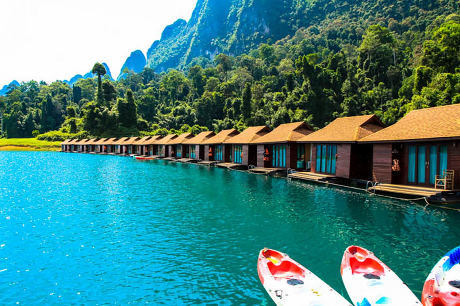 2 jours / 1 nuit sur le lac de khao sok avec découverte des animaux sauvages